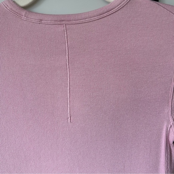 [S] 2022 Lululemon Athletica Hold Tight Pink Peony Ribbed Modal Short Sleeve Top - Picture 9 of 13